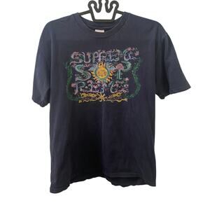 Supreme Navy Natural Crest Sun Shirt Size Medium